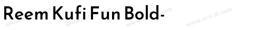 Reem Kufi Fun Bold字体转换